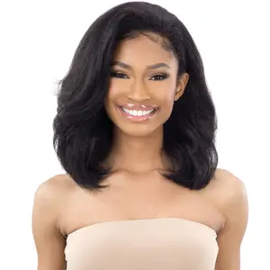 Freetress Equal Synthetic Natural Me Drawstring Fullcap Half Wig - NATURAL ROLLER SET