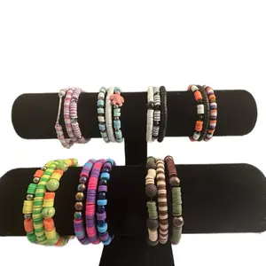 Heishi Clay Stackable Bracelets - Handcrafted & Versatile Bead Design for Any Occasion - Perfect Gift for Kids Women Men - Elegant Simple Style, made to order Cute Beaded Girls