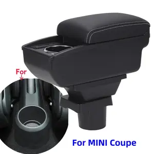 Ergonomic Car Armrest Organizer for Bmw Mini Cooper R50-R58 & F55-F57, Durable Plastic Material, Soft Padding, Universal Fit, Travel Essential, Car Storage Organizers, Car Armrest Box