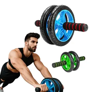 Anti-Skid Wear-Resistant Abdominal Roller Wheel for Core Strength Training with Sweat-Absorbing Sponge Soft PVC Outer Ring for Comfortable Workouts Multi-Point Mechanical Silent Design