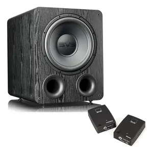 SVS PB-1000 Pro 12-Inch Ported Subwoofer Speaker with SoundPath Wireless Audio Adapter, Amplifier, and Stereo Compatibility (Premium Black Ash)