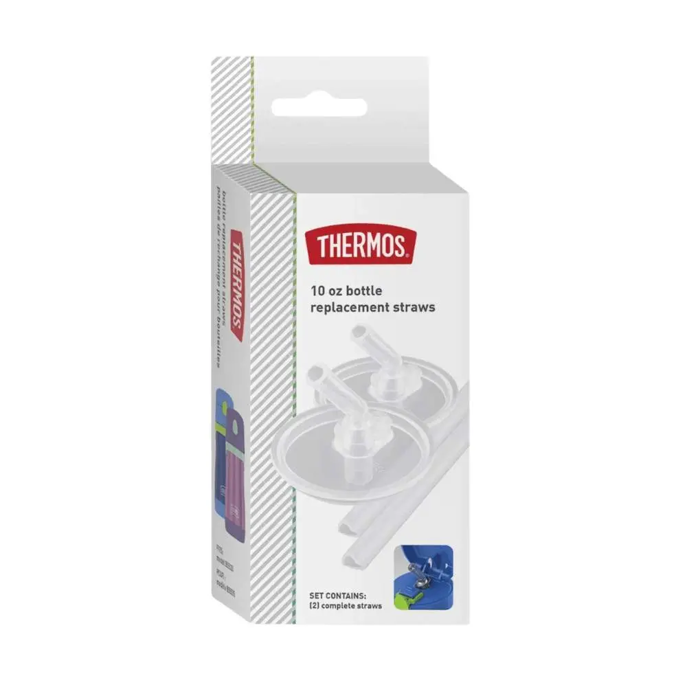 Replacement Straw for THERMOS Foogo 10-Ounce Bottles, Set of Two Straws