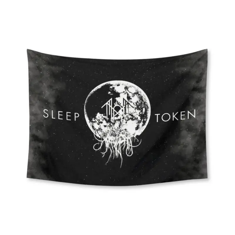 Sleep Token Take Me Back to Eden Music Theme Decorative Tapestry, 40x30in Rectangular Home Decor, Lightweight Soft Bedroom Wall Hanging Flag Banner, Gentle Wash Home Supplies, Ideal Gift for Decor Enthusiasts