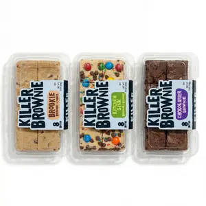 Killer Brownie Bites Variety Pack | 8 Count | Brookie Brownie, Chocolatier, Kitchen Sink | Pack of 3 (24 Total Brownie Bites)