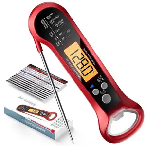 Meat  Digital  Instant Read   for Cooking with Long Probe and Backlit Display, Fast Accurate Temperature for Grill, BBQ, , Candy, Kitchen Essentials