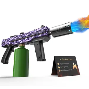 LJF Propane Torch for BBQ & Grill, Adjustable Flame for Steak Searing, Charcoal & Fire Starter, Outdoor Cooking Torch Head (Tank Not Included)