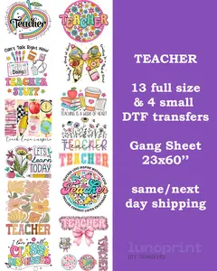 Teacher DTF Gang Sheet