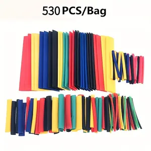 530pcs Heat Shrink Tubing Set, Durable Polyethylene Material, Multiple Sizes, Ideal for Electrical Connections & Home Wiring Wire