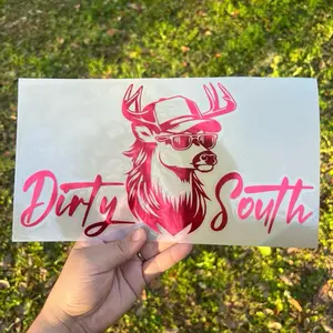 Dirty South Deer Decals, Multiple Sizes and Colors!