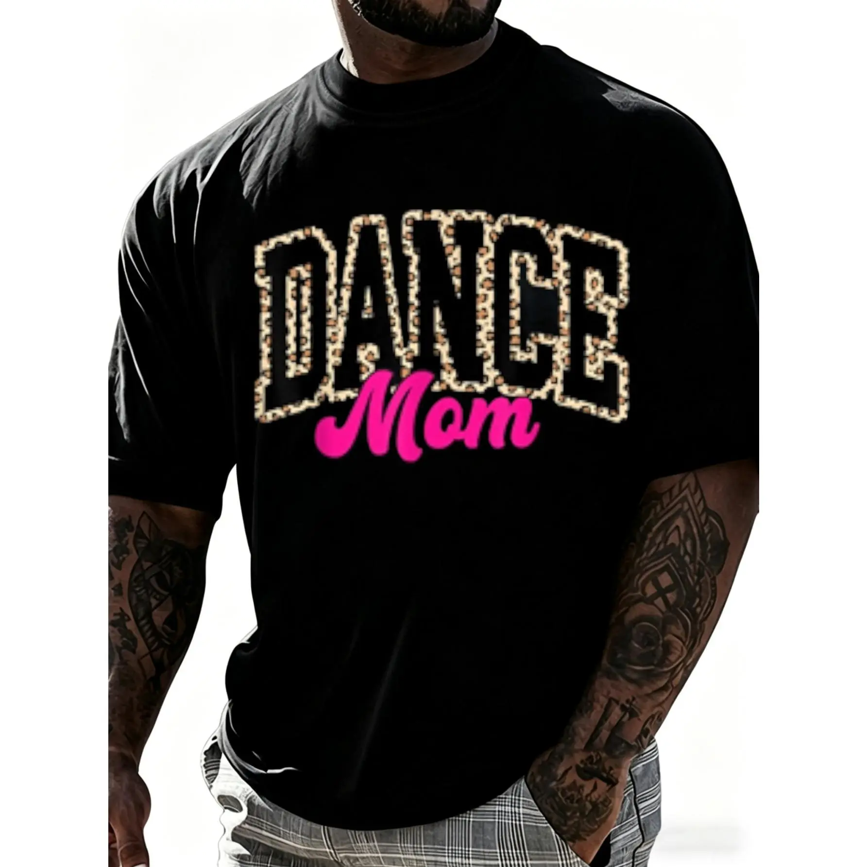 100% Cotton Dance Mom Leopard Dancing Mom Life Girls Women Dancer T-Shirt