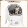 PetPivot AutoScooper 11 Open-Top Self-Cleaning Cat Litter Box, Automatic Litter Box for Cats with Safety Sensors, Includes Liner Bags and Litter Mat, SohoChic