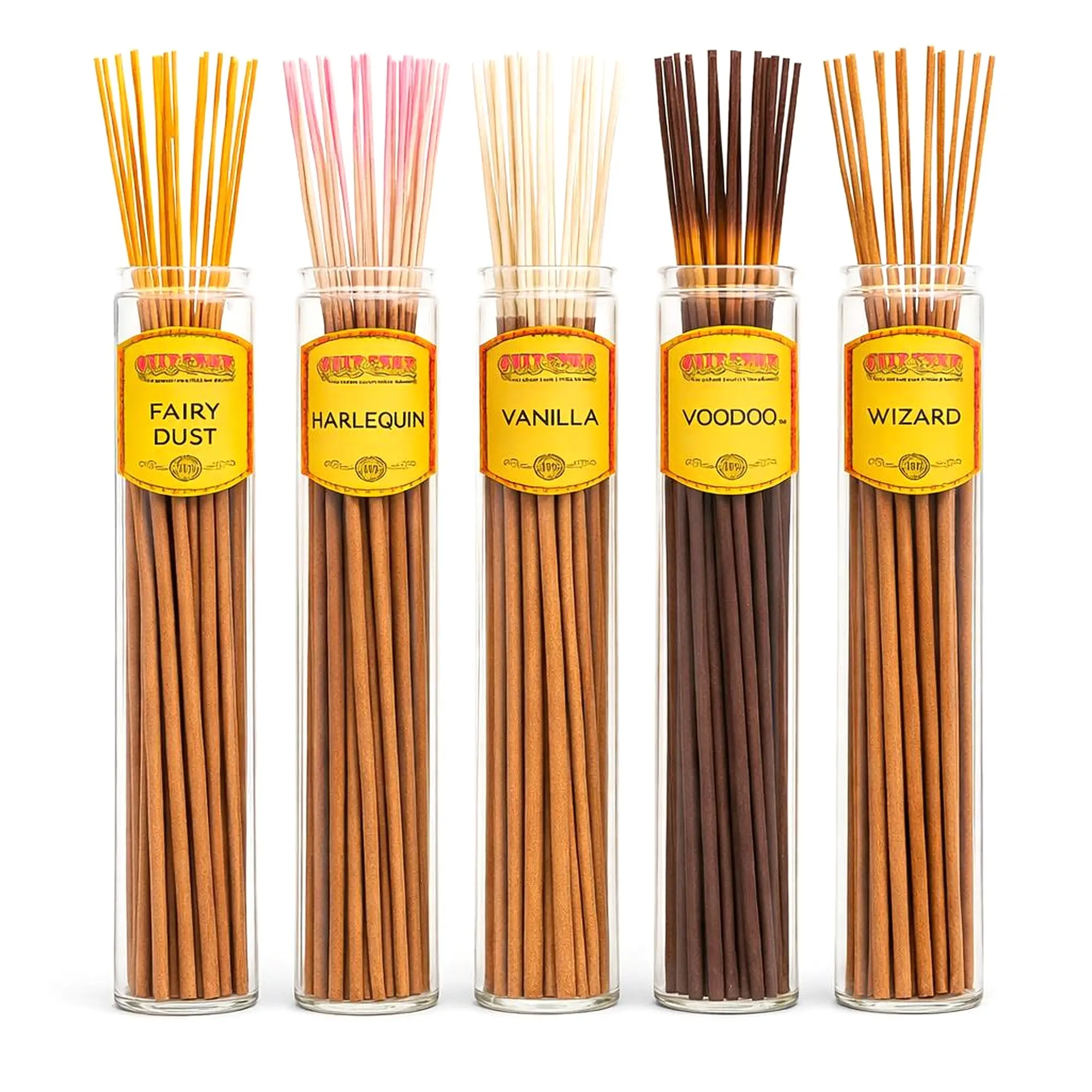 Wild Berry Biggies 19in Incense Sticks - Enchanted Aura Variety Mix (Harlequin, Wizard, Voodoo Scents) - 20/50/100 Quantity Pack for Home Fragrance Needs, 20, 50, Or 100 Quantity
