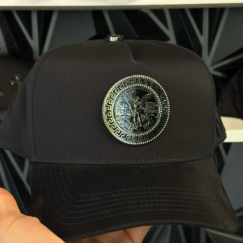 Centenario Hats Black Snapback for Men Adjustable Fit Classic Design Mexico Caps with Red Front Panel & Unique Logo Detail