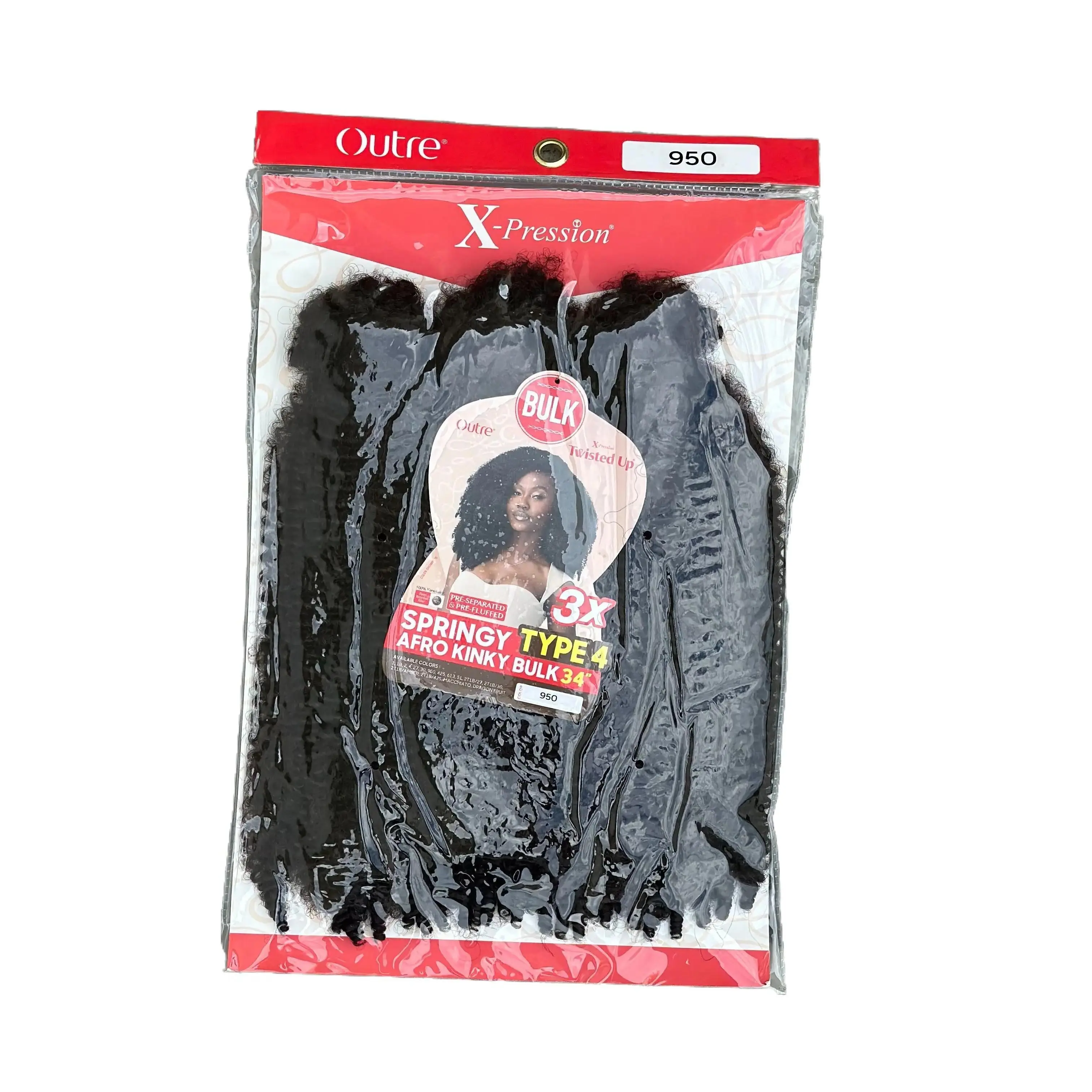 Outre X-pression 3X - Springy Afro Type 4 Kinky Bulk 34"
