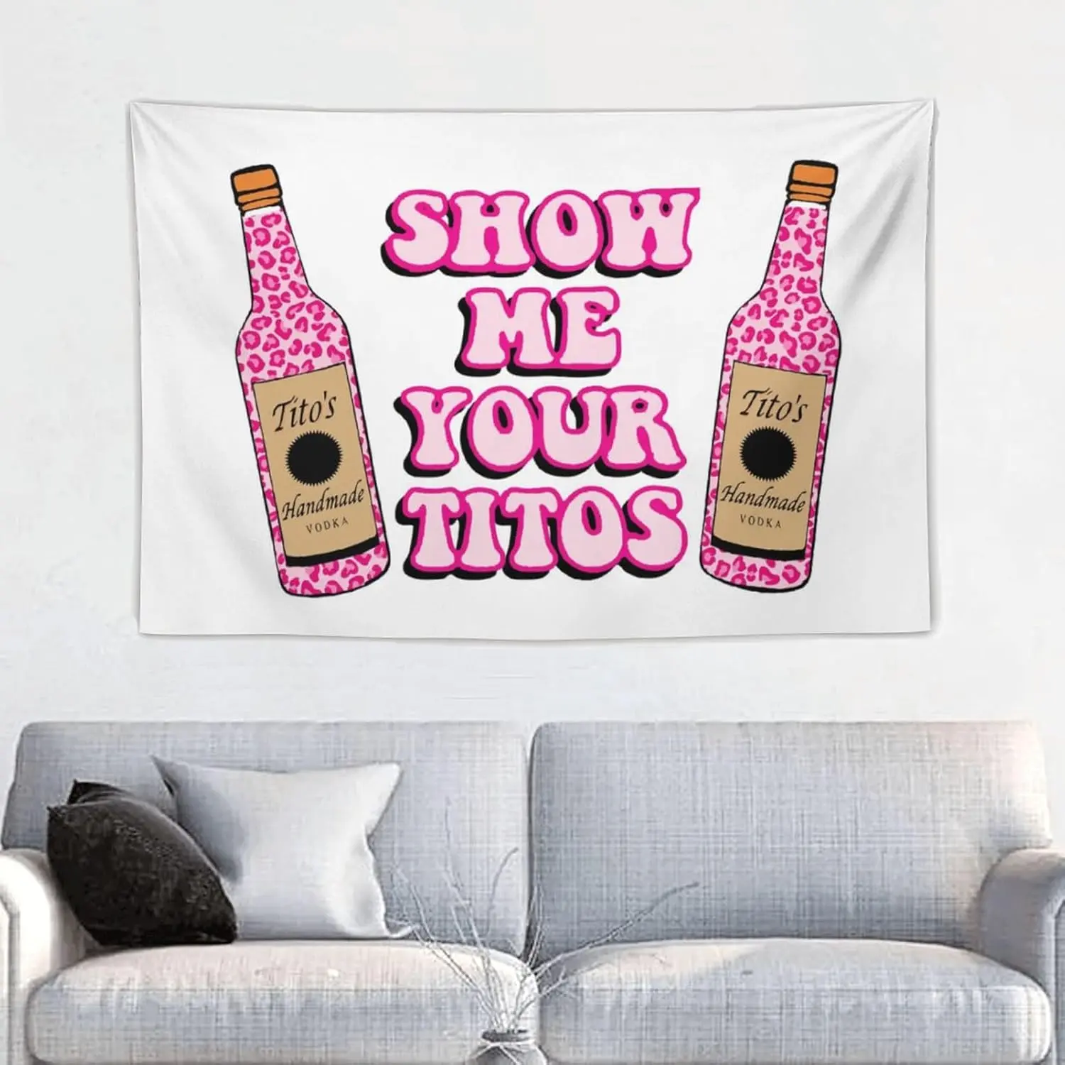 Flurvivo 40"x60" Hot Pink Cheetah Animal Print Tapestry - Hangable, Odourless Aesthetic Wall Hanging Art, Indoor Home Decor for Family, Ideal Gift for Bedroom College Dorm, Friends