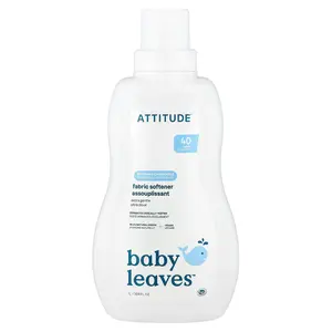 ATTITUDE Baby Leaves™, Fabric Softener, Soothing Chamomile, 40 Loads, 33.8 fl oz (1 L)