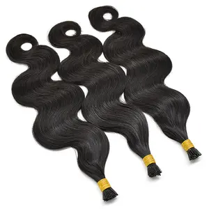 Body Wave I Tip Hair Extensions Virgin Human Hair 50g