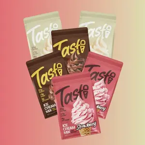Tasti Protein Ice Cream Mix – Just Add Milk & Toss in Your Ninja Creami. 25g+ Protein, Low Sugar, No Junk. Vanilla, Chocolate, & Strawberry Flavors.