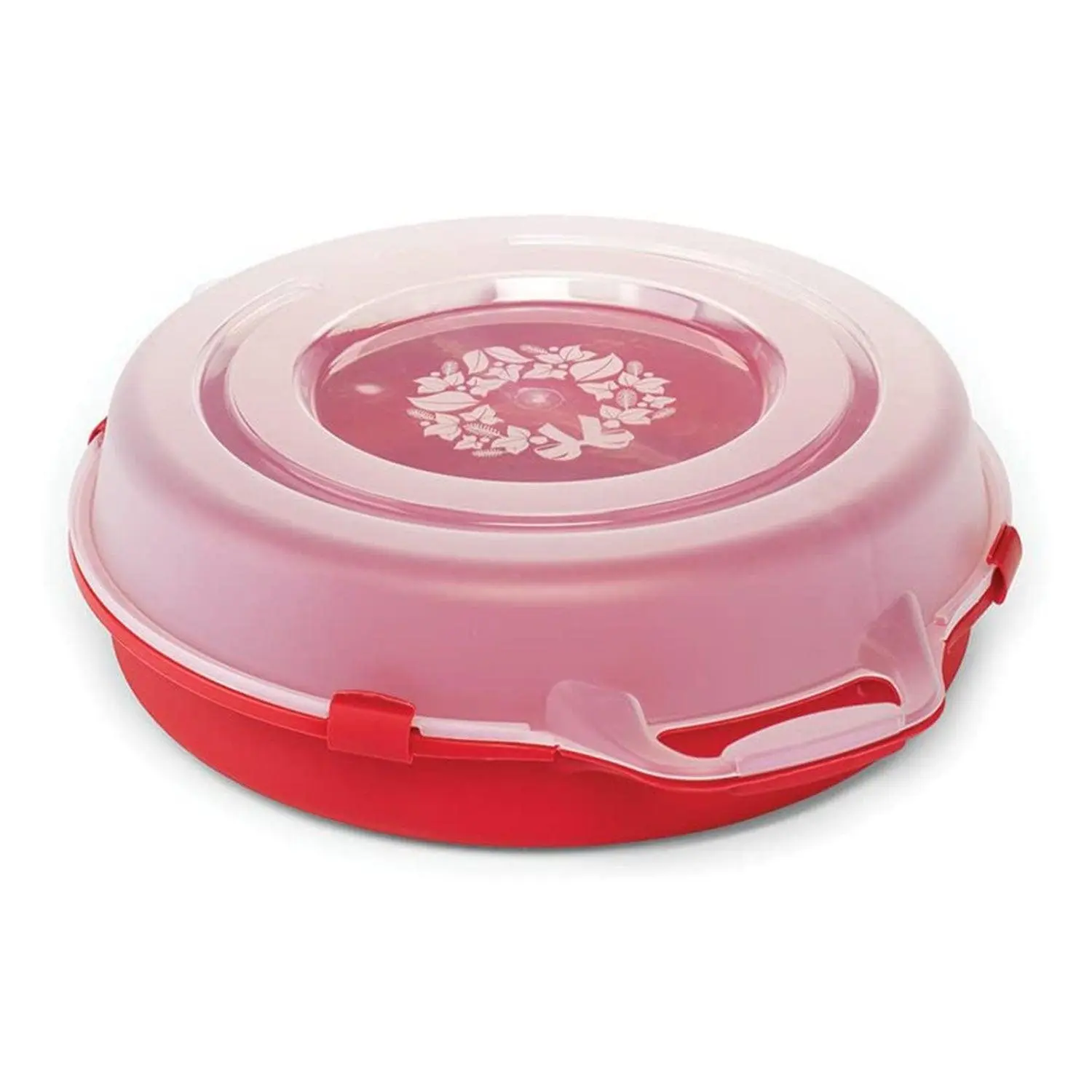 Homz 24 Inch Seasonal Holiday Christmas Plastic Wreath Storage Box, Set of 3 Container Organiser