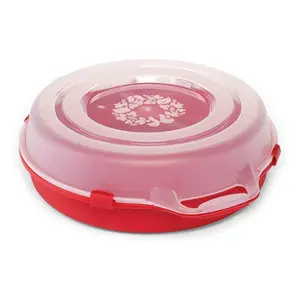 Homz 24 Inch Seasonal Holiday Christmas Plastic Wreath Storage Box, Set of 3 Container Organiser