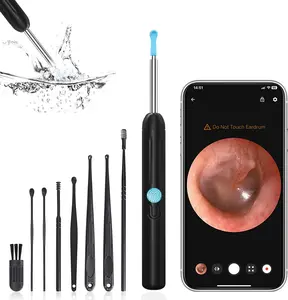 Ear Wax Removal, 1080P HD Scope and 6 LED Lights, Ear Cleaner with Camera, Ear Cleaning Kit - Earwax Remover Tool with 5 Spoon