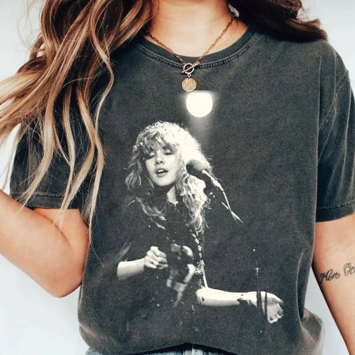 Stevie Nicks Shirt Vintage Concert Tee Retro Rock Music Graphic T-shirt 90s Bootleg Style Fleetwood Mac Fan Gift Unisex Apparel