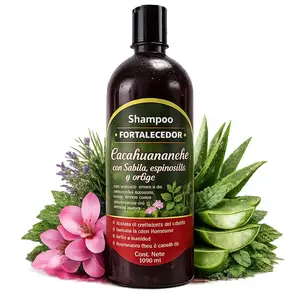 1000ML Anti-Caida Strengthening Shampoo with Cacahuananche, Aloe, Espinosilla & Nettle | Supports Fuller-Looking Hair, Shine & Softness