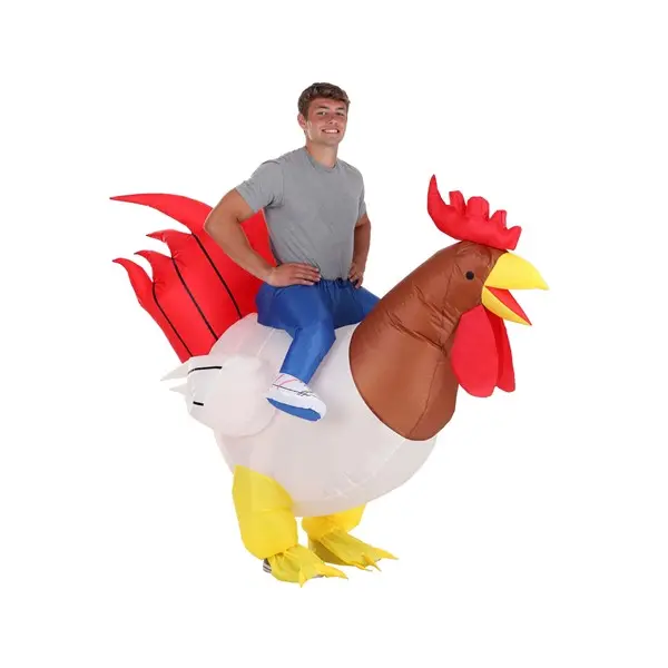 Adult Inflatable Ride-On Rooster Costume
