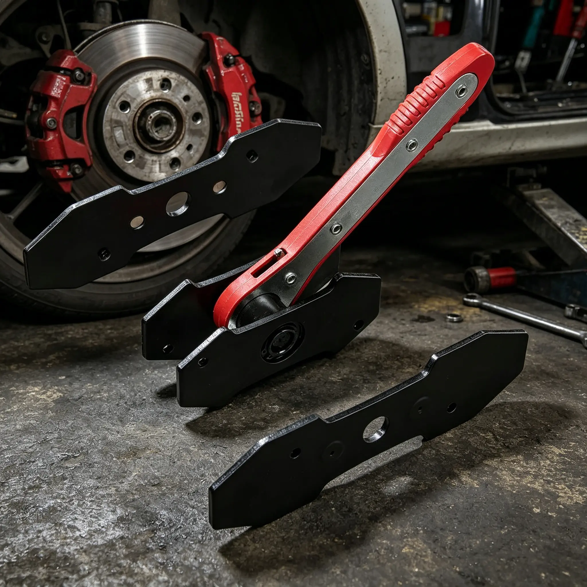 Complete Red Brake Caliper Kit with Storage Case Universal for Cars & Trucks Must-Have Mechanic Tool