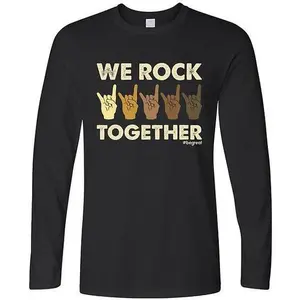 Nick Harrison We Rock Together Long Sleeve Cotton T-Shirt, Sweatshirt, Hoodie For Men Menswear Soft 2