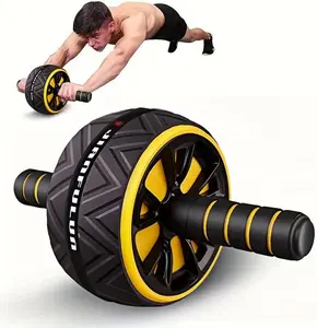 Ab Roller Wheel - Core & Chest   Wheel, Abs Workout Equipment, Fitness Equipment for Home Gym, Wider Ab Machine with  Pad Accessories
