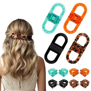 Women’s Magnetic Bow Styling Clips, 4-Pack No-Slip Auto-Closure, Compact Portable Ellipse-Shaped Durable Fashion Accessories for All Hair Types, Hair Pins, Pins For Hair