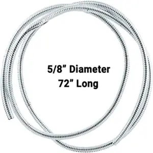 United Pacific - 72 Inch Long Chrome Wire Loom