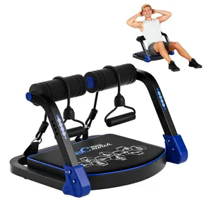 Portable Foldable Abdominal Workout Machine – Adjustable Resistance Core Trainer for Home Gym. Beginner-Friendly Sit-Up Equipment with Durable Spring Structure, Space-Saving Design for Small Spaces.