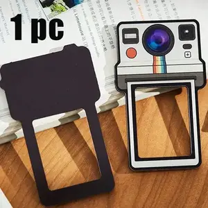 Creative Art Style Photo Frame Magnet, Reusable Magnetic Photo Holder, Fits Dishwasher/fridge/metal Surfaces, Damage-Free Removable, Home Decor