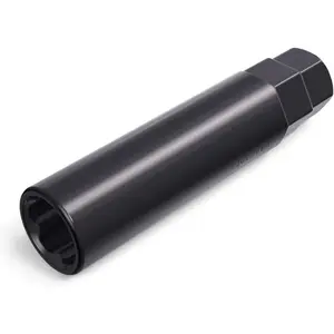 Small 6 Point Spline Drive Tuner Replacement Socket Key Tool For Aftermarket Six-Spline Wheel Lock Lug Nuts-17.6mm Inner Diameter-19mm 3/4 21mm 13/16 Hex Socket Wrench-Black