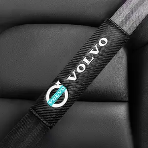 1/2Pcs Car Styling Leather Safety Shoulder Protector For Volvo XC90 V90 V60 XC60 V40 V50 EC40 EX40 S80 S60 S90 C40 XC40 V70 XC70 C30 AWD Auto Accessories
