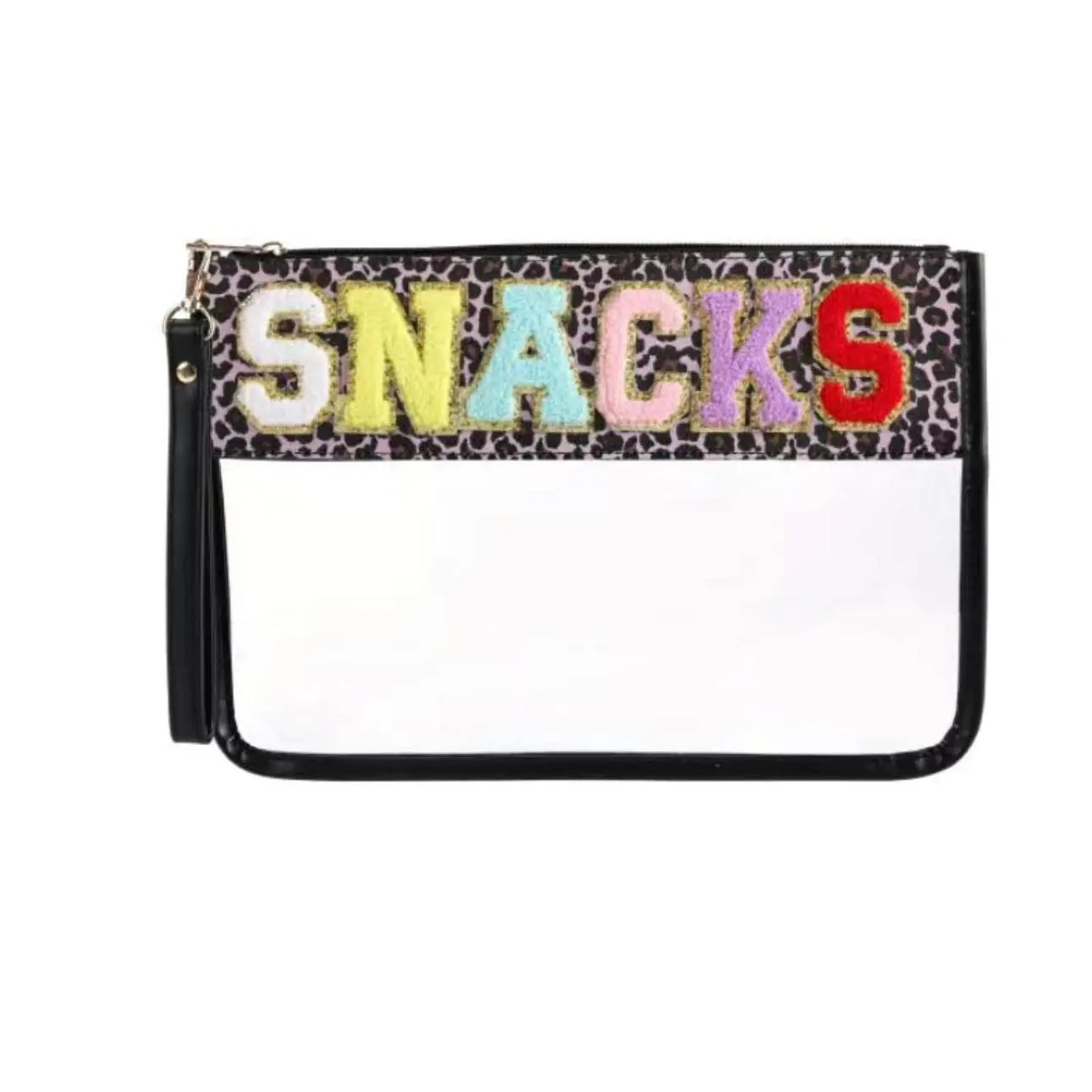 Clear “Snack” Pouch Wristlet Bag