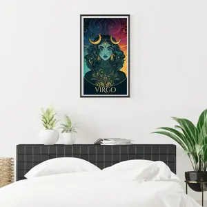 New Diamond Painting Kit Virgo Zodiac Sign, Full Round Drill Art Set, Home Decor DIY Craft, Best Gift Birthday Present