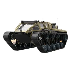 1:16 Military RC Tank Car, 4WD Off-Road Crawler, Adjustable Speed & Steering, 2 Batteries, Openable Doors, All-Terrain Remote Control Vehicle for Kids Adults, Ideal Birthday Gift