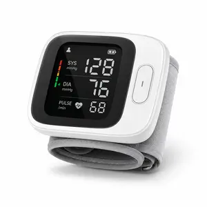 Wrist Blood Pressure Cuff, Wrist Blood Pressure Monitor LedDisplay, with Carrying Case, Health Monitoring Adjustable, good gift choice