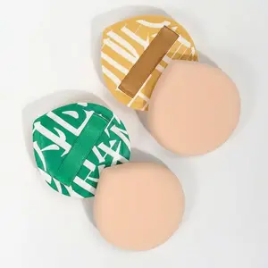 2/4 Piece Full Cotton Marshmallow Cushion Powder Puff, Beauty Puff, Dual-Use Wet/dry Makeup Sponge, Super Soft Large Size, Angled Design for Contouring