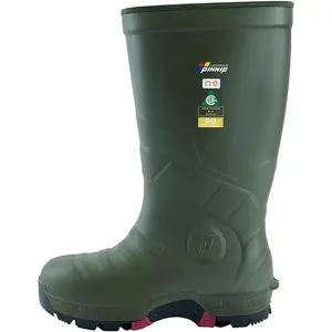 Men's S5 Safety Boots With Composite Toe Waterproof Insulated PU Work Boots CSA ASTM F2413-18 Acid & Oil Resistant Closed Footwear rubber boots