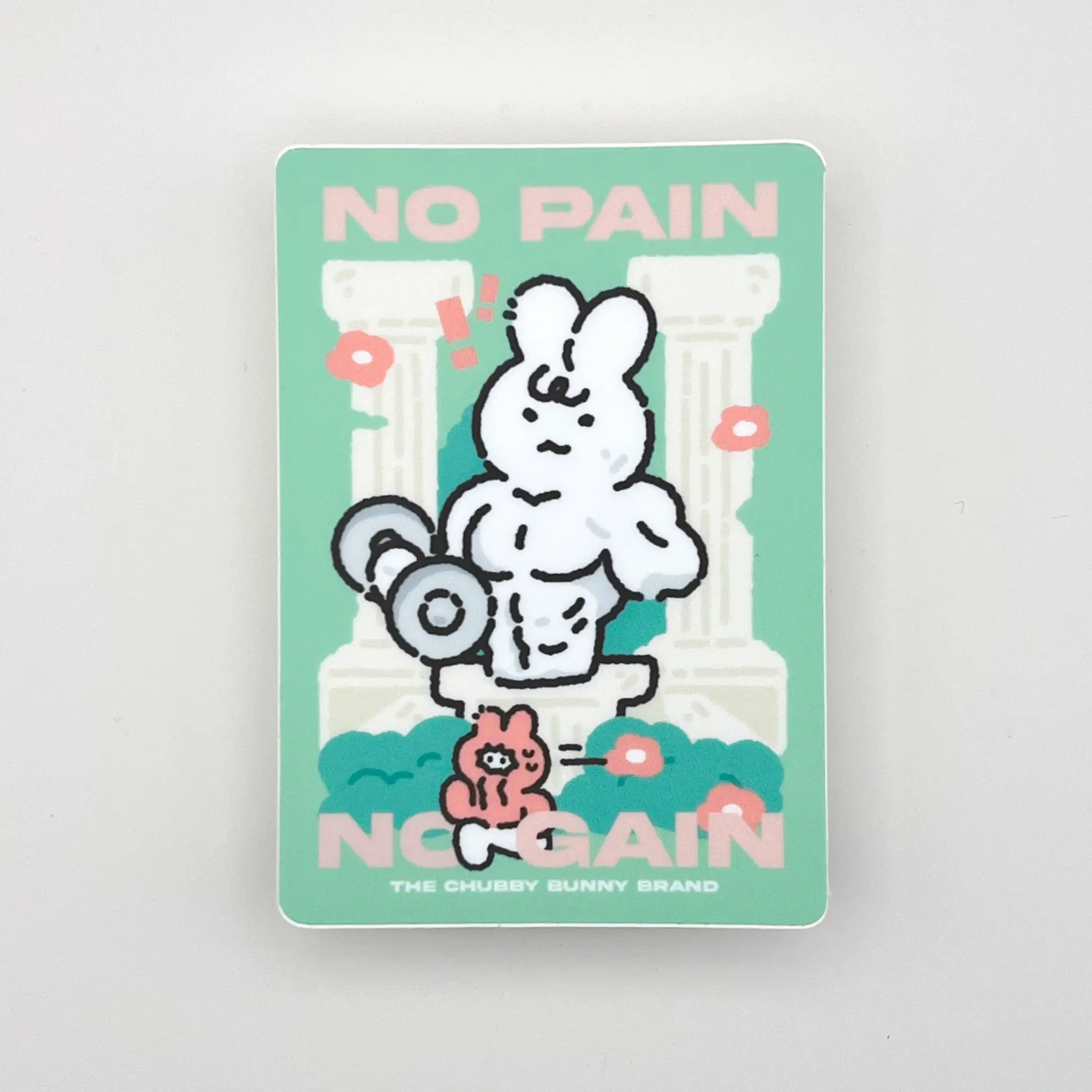 No Pain No Gain Workout Matte Vinyl Sticker
