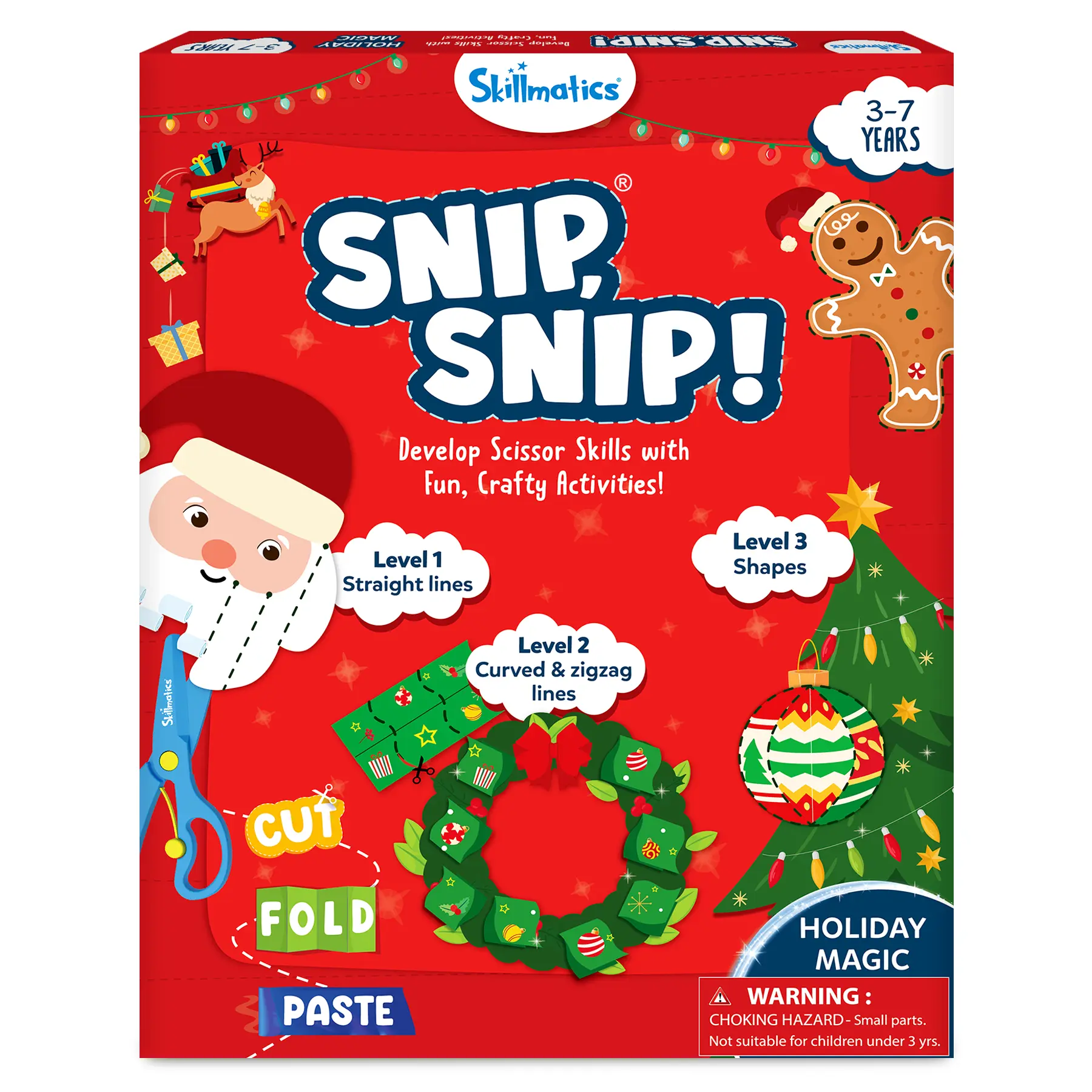 Skillmatics Snip, Snip - Art & Craft Activity, Practice Scissor Skills, Craft Kits, Gifts for Toddlers, Girls & Boys Ages 3 to 7 paper crafts