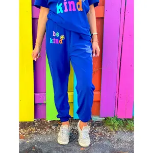Be Kind Navy Blue Scrub Pants