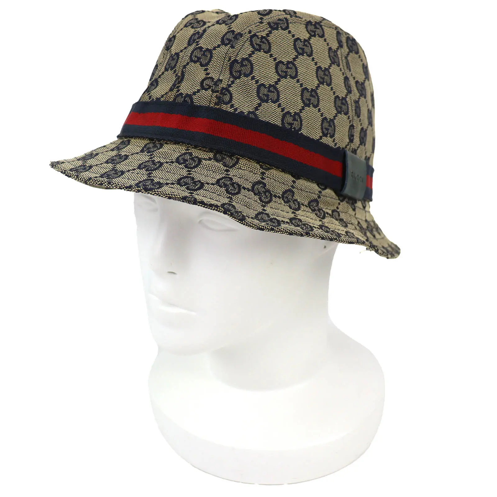 Pre-owned GUCCI Polyester Small Leather Goods GG Canvas Bucket Hat