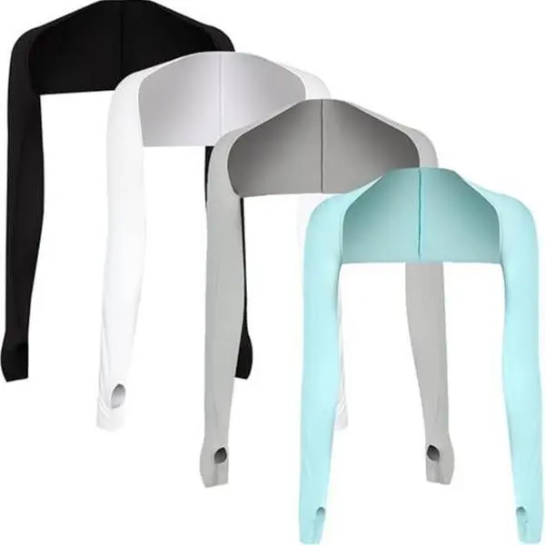 4-Pack Summer Sun Sleeves | UV Protection Shrug with Thumb Holes for Active Women