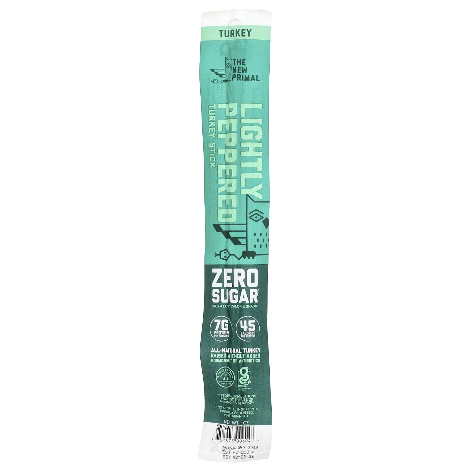 The New Primal Turkey Stick, Lightly Peppered, 1 oz