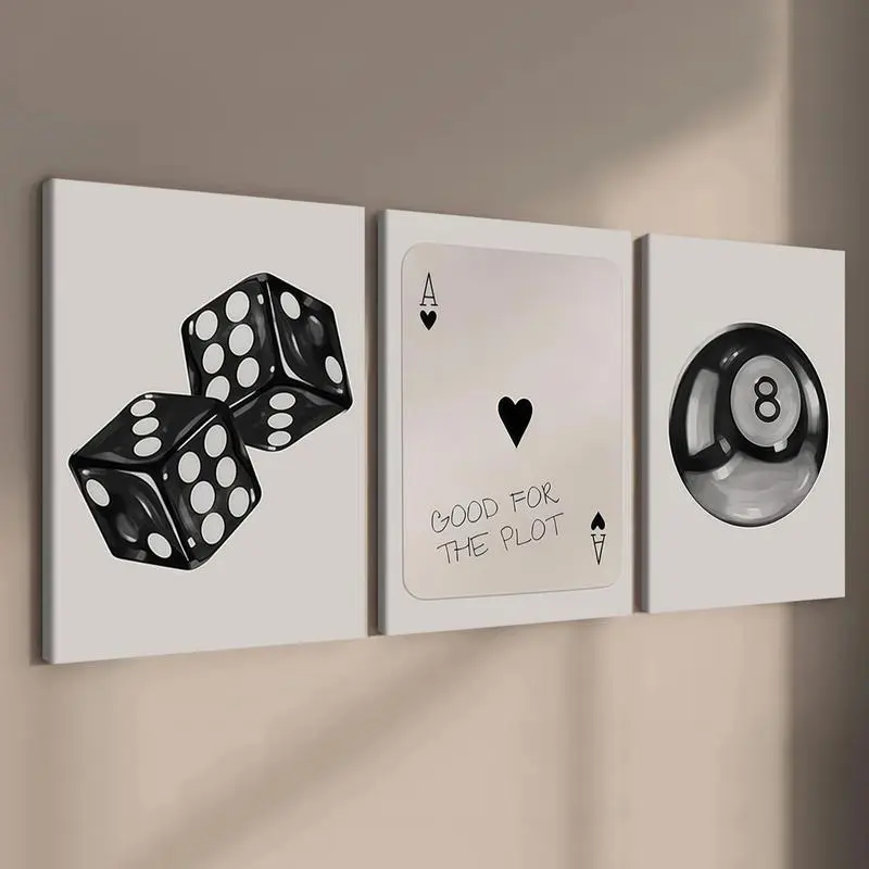 3-Piece Wood Frame Canvas Art Set, Modern Waterproof Print Wall Decoration, Ideal for Living Room Home Decor Posters & Prints, Three Pieces